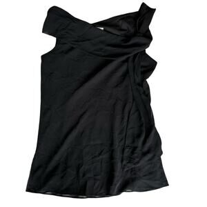 Womens Tank Top Blouse Size Small Black